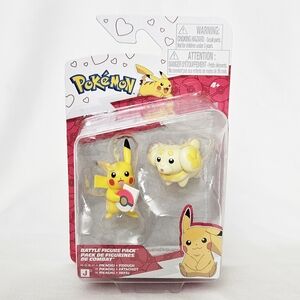Pokemon Pikachu and Yamper Action Figure Set - Yellow